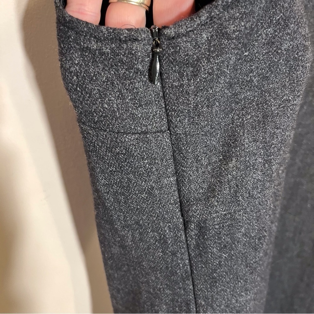 Vintage Woolrich medium charcoal gray shift dress - Picture 14 of 16